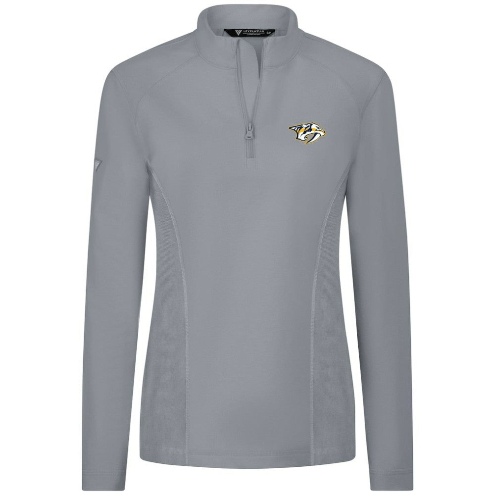 Nashville Predators Levelwear Women's Upright Quarter-Zip Pullover On Sale