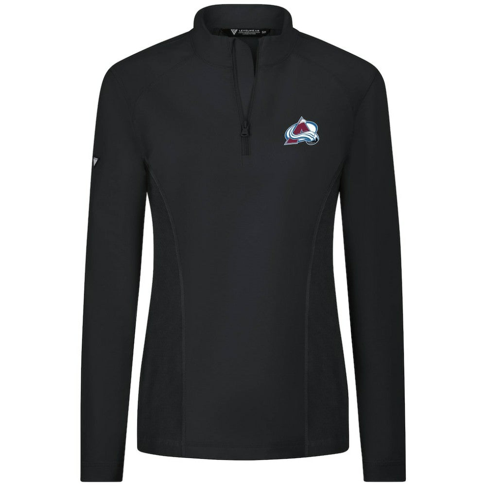 Colorado Avalanche Levelwear Women's Upright Quarter-Zip Pullover Sale