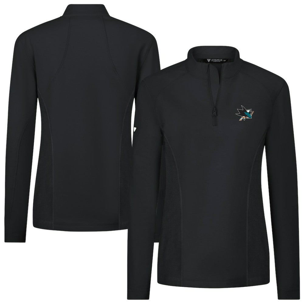 San Jose Sharks Levelwear Women's Upright Quarter-Zip Pullover Sale
