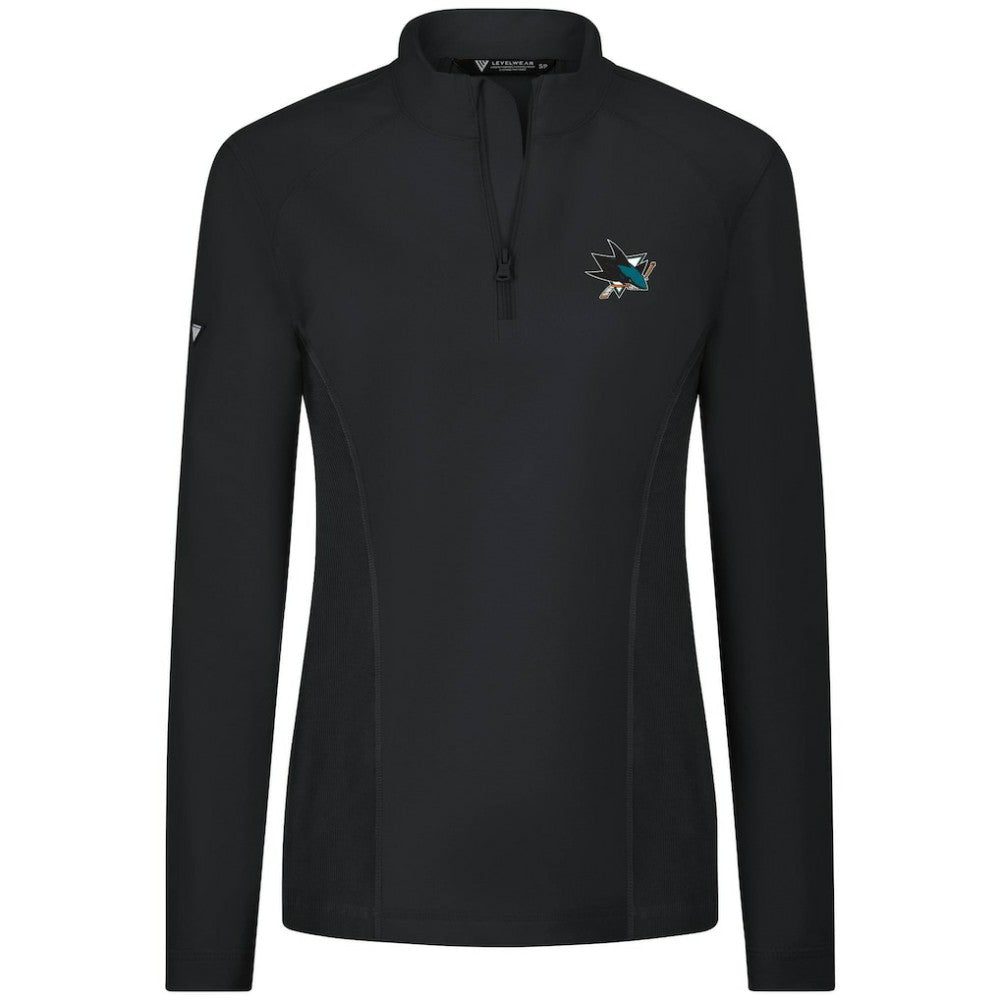 San Jose Sharks Levelwear Women's Upright Quarter-Zip Pullover Sale