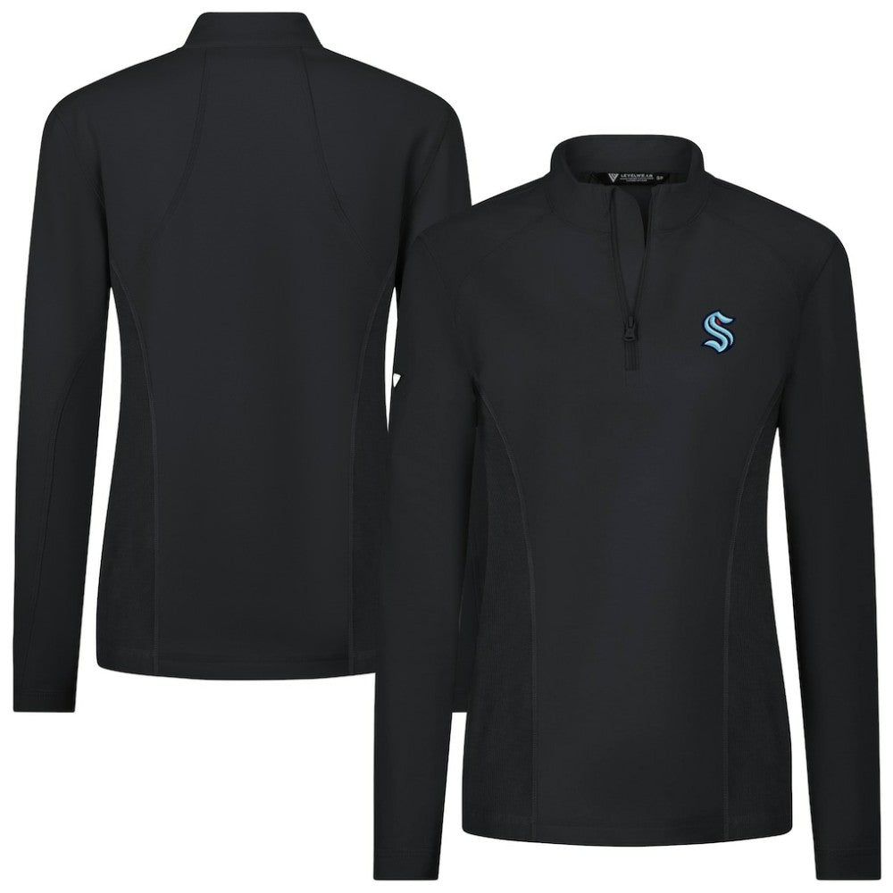 Seattle Kraken Levelwear Women's Upright Quarter-Zip Pullover Discount