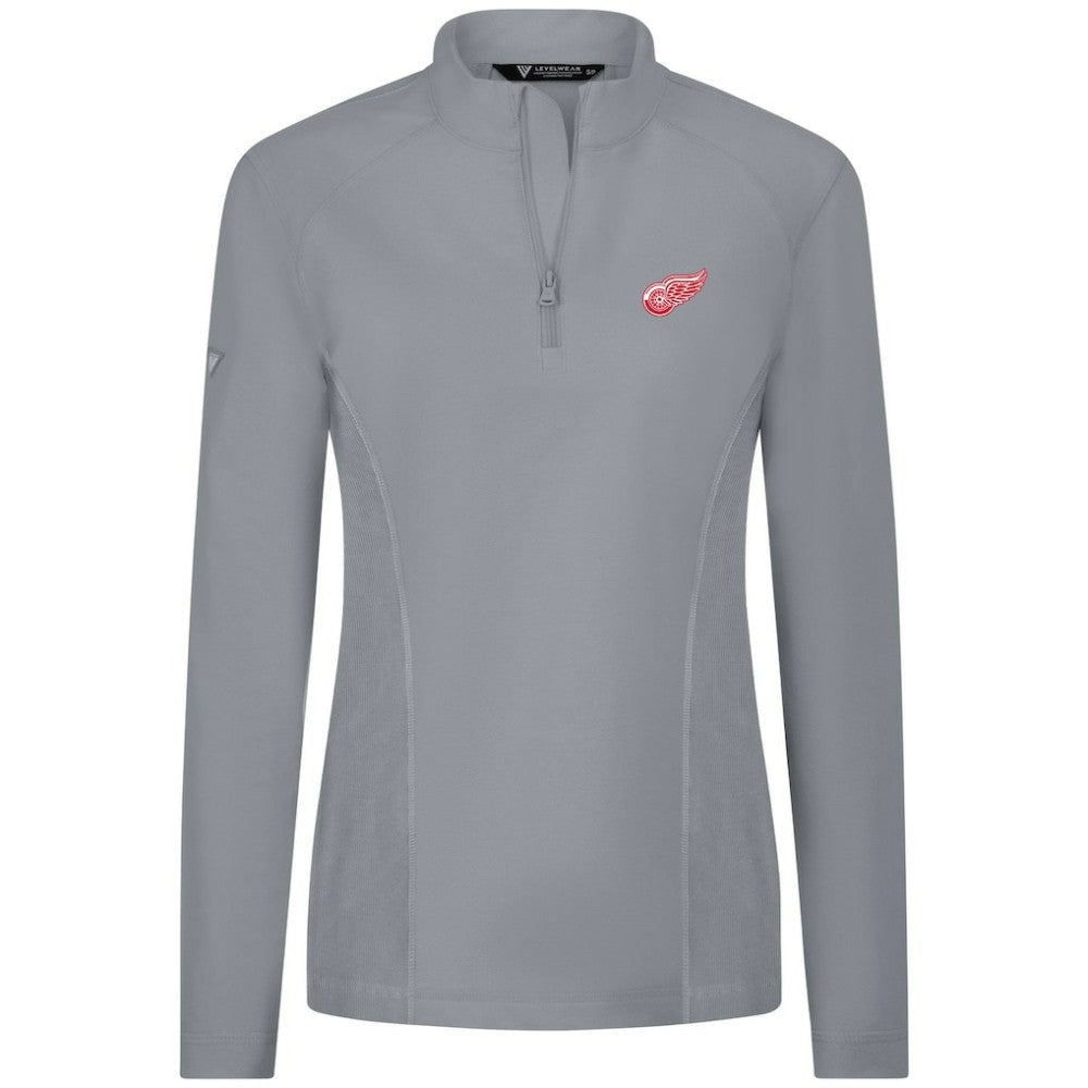 Detroit Red Wings Levelwear Women's Upright Quarter-Zip Pullover Sale