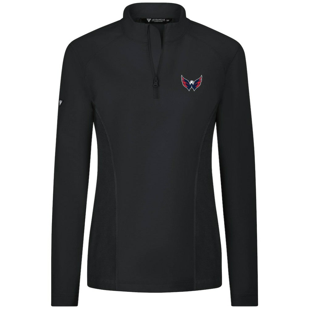 Washington Capitals Levelwear Women's Upright Quarter-Zip Pullover On Sale