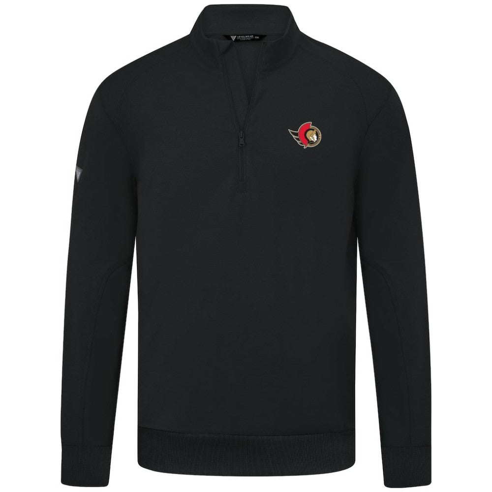 Ottawa Senators Levelwear Upright Tri-Blend Quarter-Zip Pullover Sale