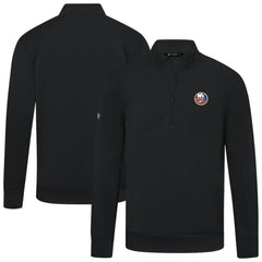 New York Islanders Levelwear Upright Tri-Blend Quarter-Zip Pullover Outlet