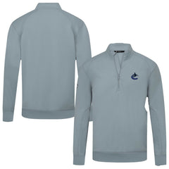 Vancouver Canucks Levelwear Upright Tri-Blend Quarter-Zip Pullover Sale