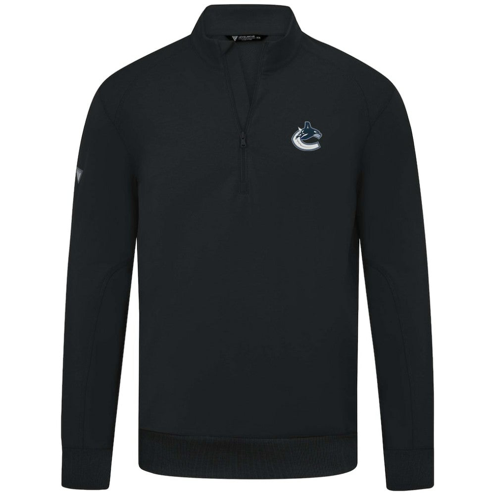 Vancouver Canucks Levelwear Upright Tri-Blend Quarter-Zip Pullover Online