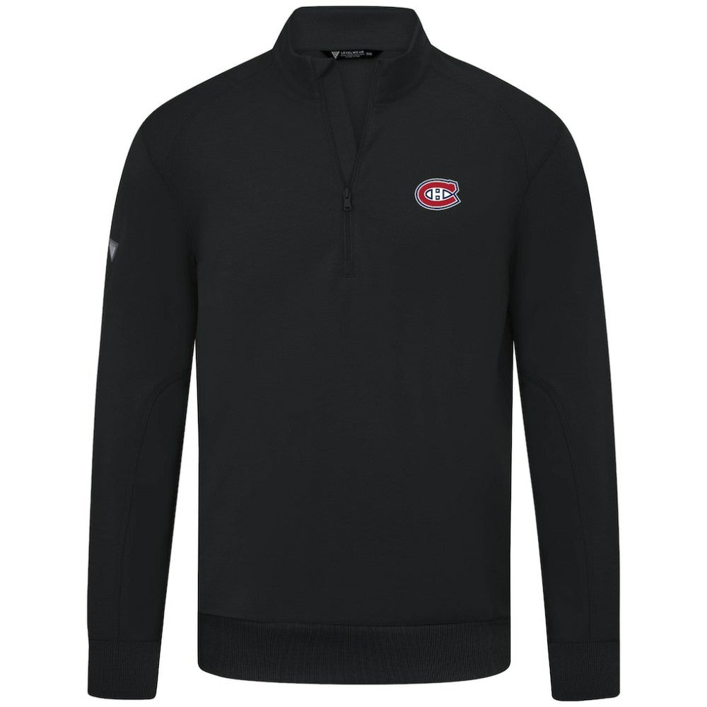 Montreal Canadiens Levelwear Upright Tri-Blend Quarter-Zip Pullover Outlet