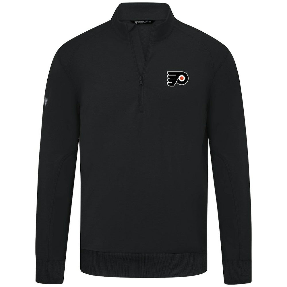 Philadelphia Flyers Levelwear Upright Tri-Blend Quarter-Zip Pullover Discount