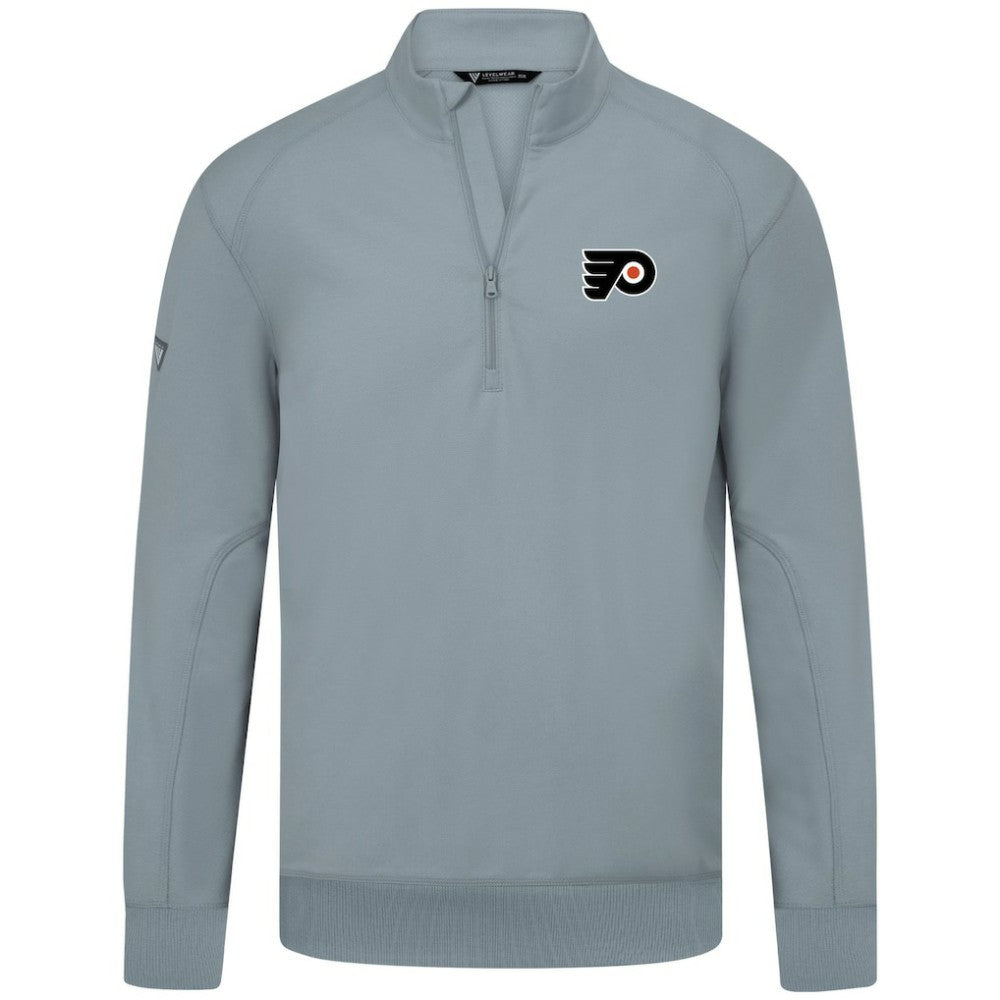 Philadelphia Flyers Levelwear Upright Tri-Blend Quarter-Zip Pullover Online