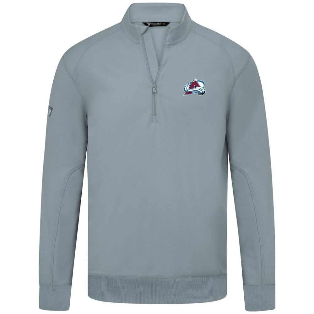 Colorado Avalanche Levelwear Upright Tri-Blend Quarter-Zip Pullover On Sale