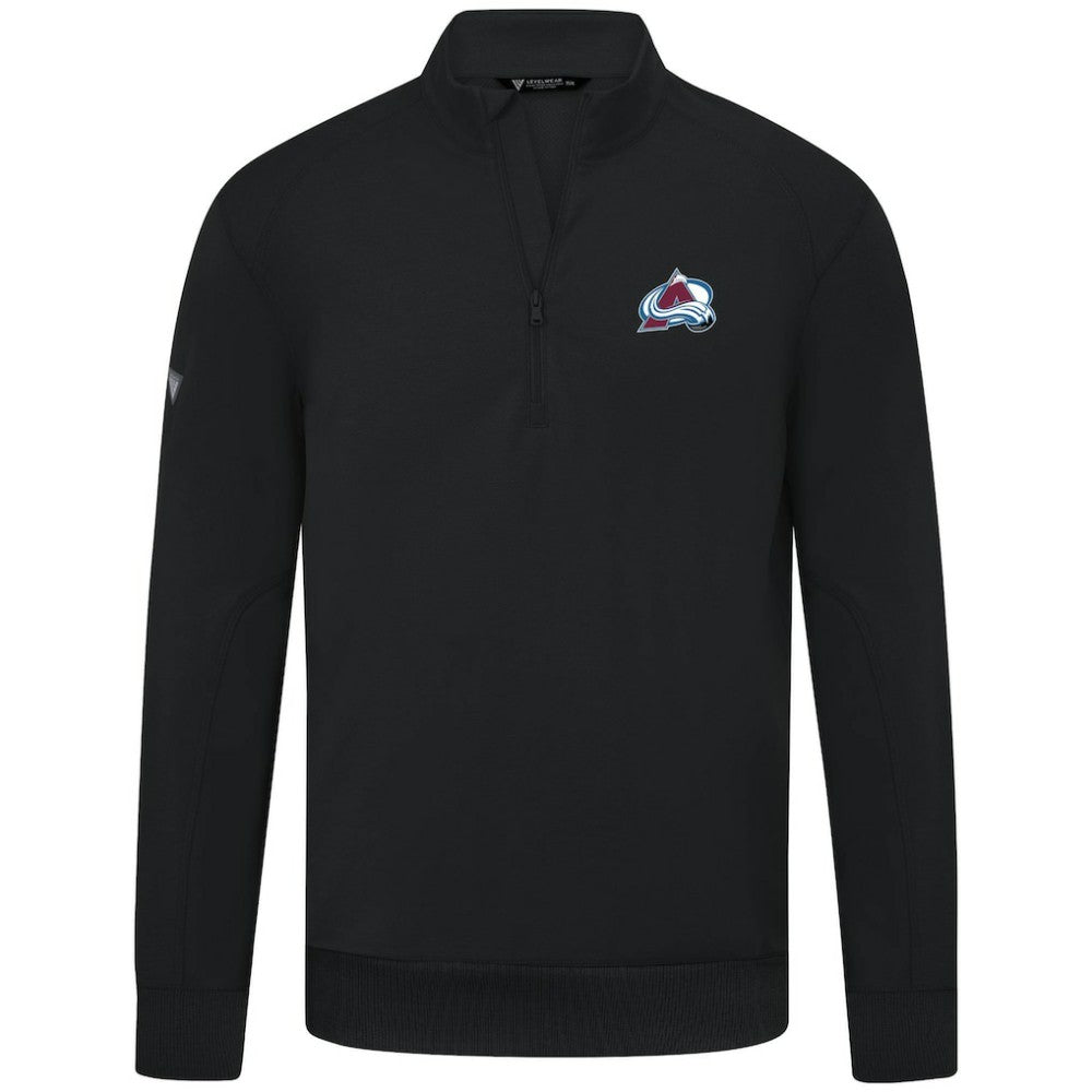 Colorado Avalanche Levelwear Upright Tri-Blend Quarter-Zip Pullover Outlet