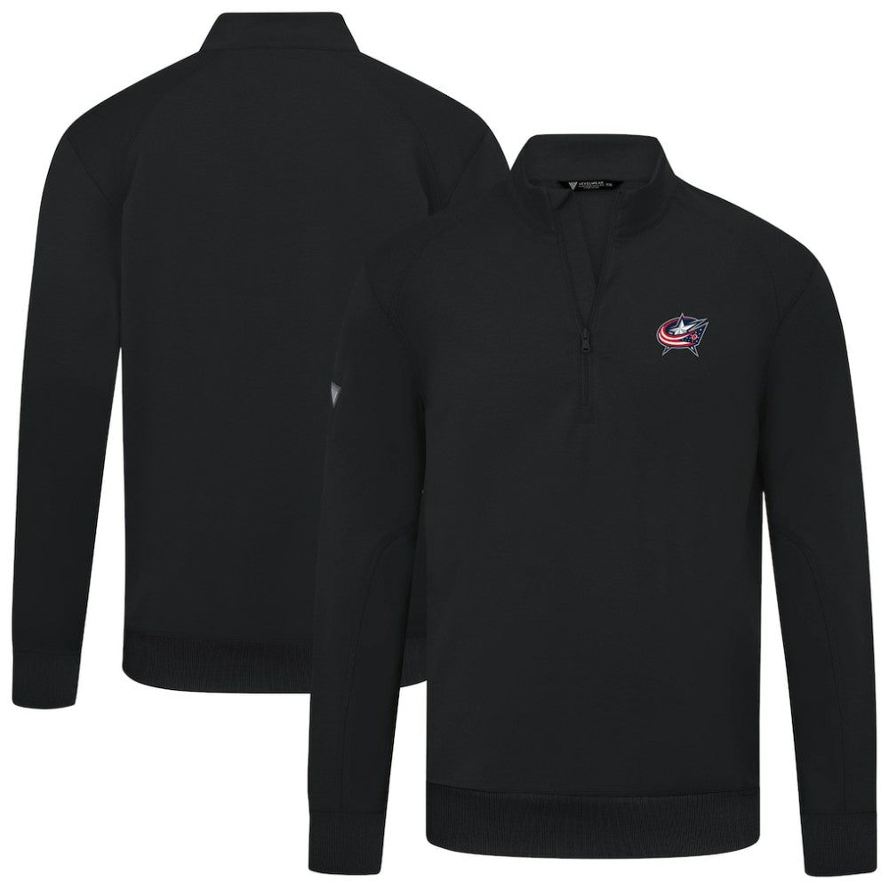 Columbus Blue Jackets Levelwear Upright Tri-Blend Quarter-Zip Pullover Discount