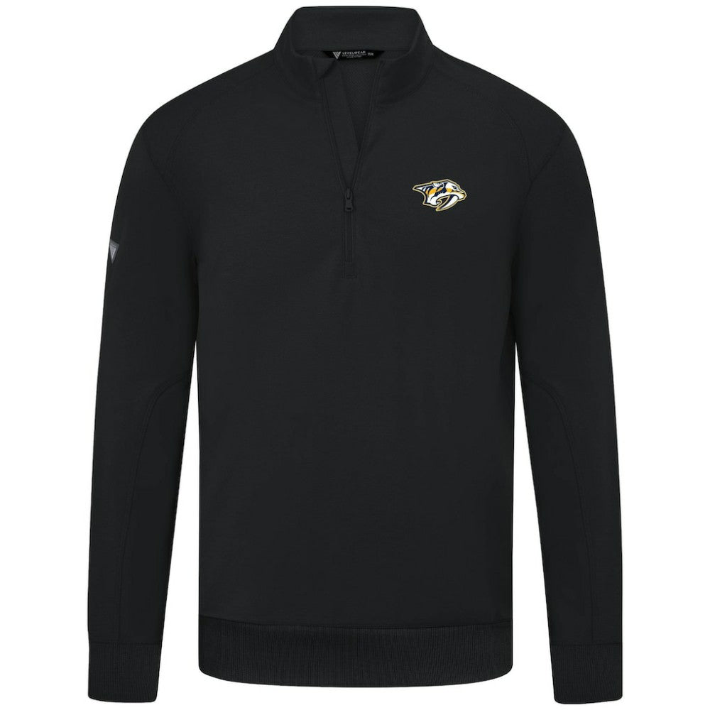 Nashville Predators Levelwear Upright Tri-Blend Quarter-Zip Pullover Discount