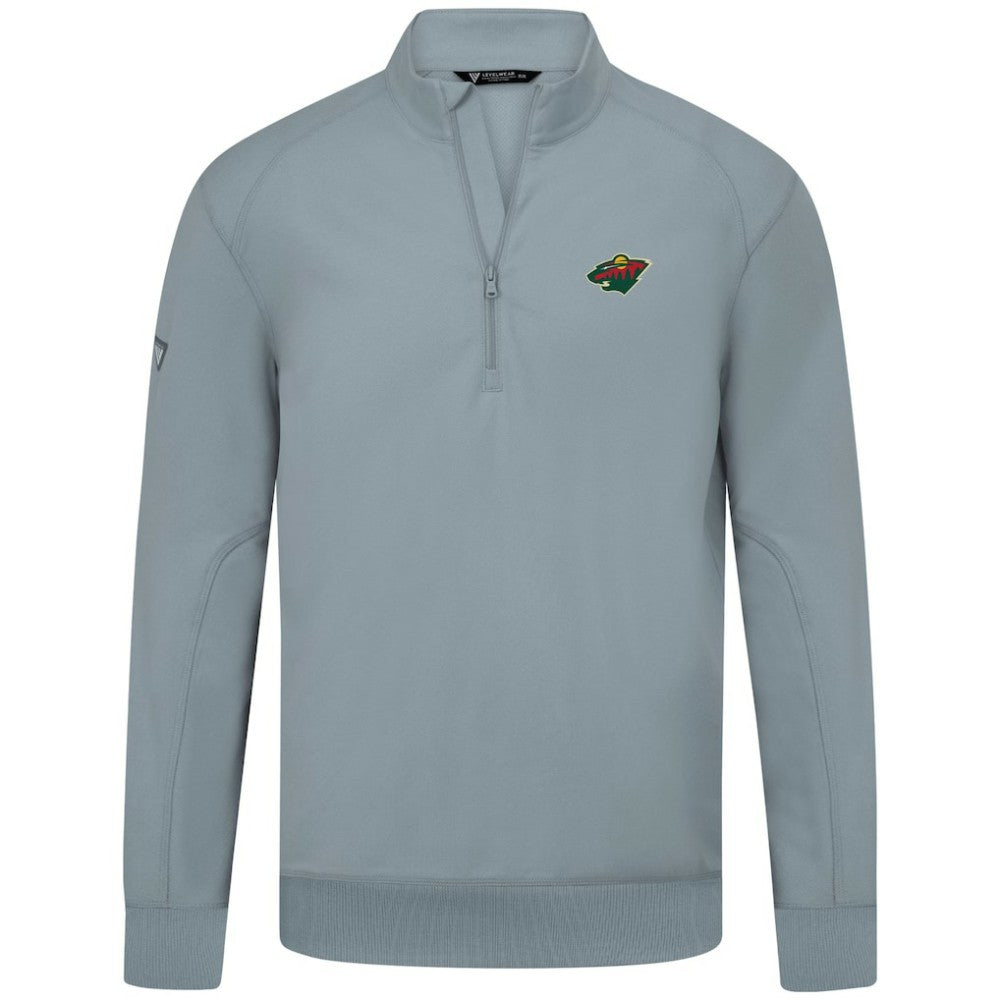 Minnesota Wild Levelwear Upright Tri-Blend Quarter-Zip Pullover Online