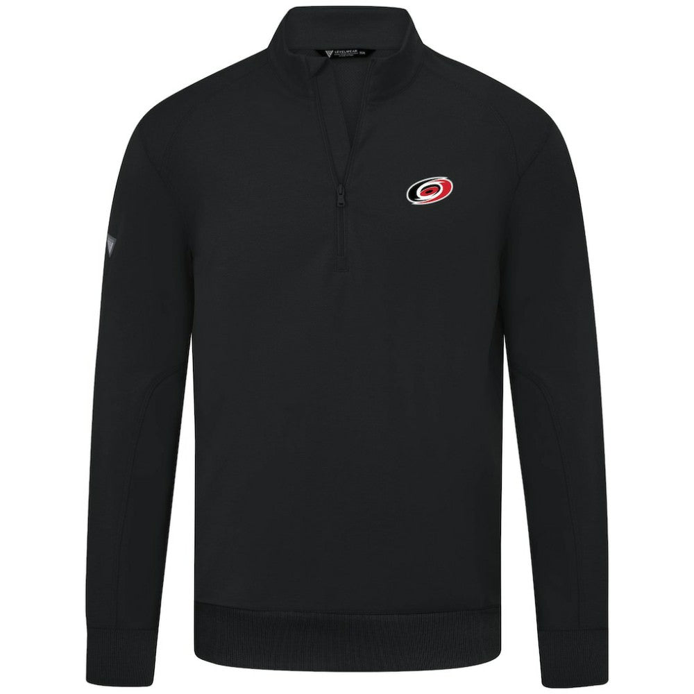 Carolina Hurricanes Levelwear Upright Tri-Blend Quarter-Zip Pullover Outlet