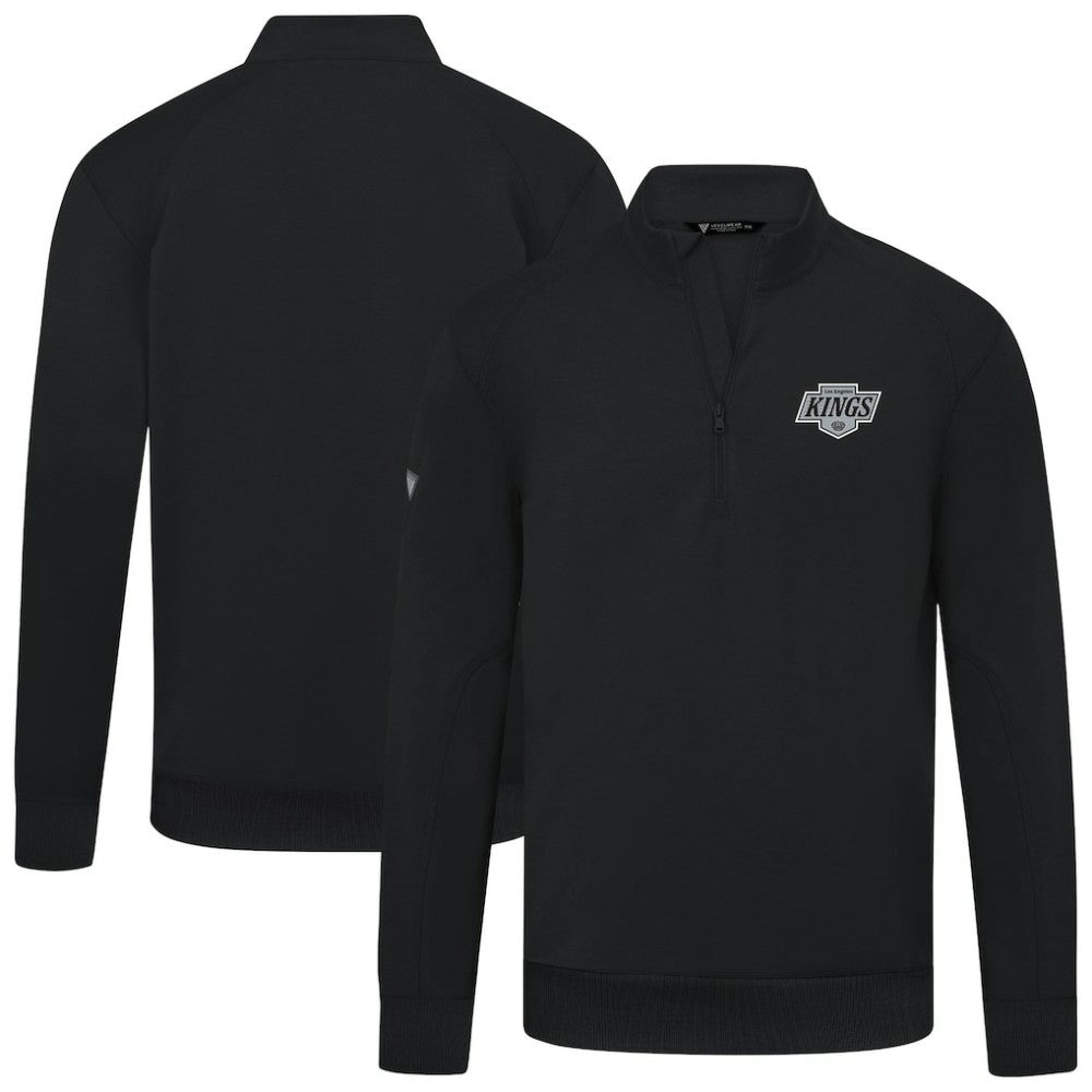Los Angeles Kings Levelwear Upright Tri-Blend Quarter-Zip Pullover On Sale