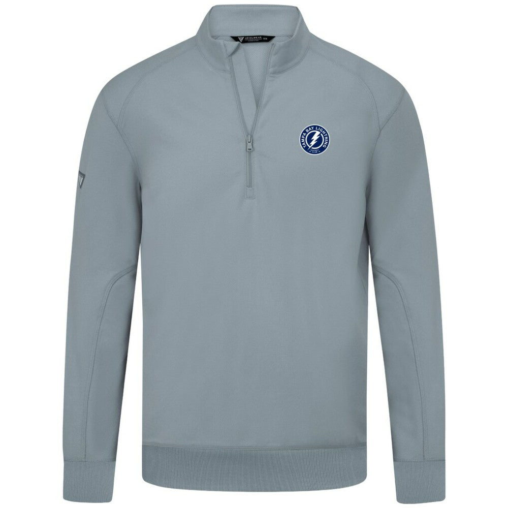 Tampa Bay Lightning Levelwear Upright Tri-Blend Quarter-Zip Pullover Online