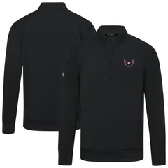Washington Capitals Levelwear Upright Tri-Blend Quarter-Zip Pullover On Sale