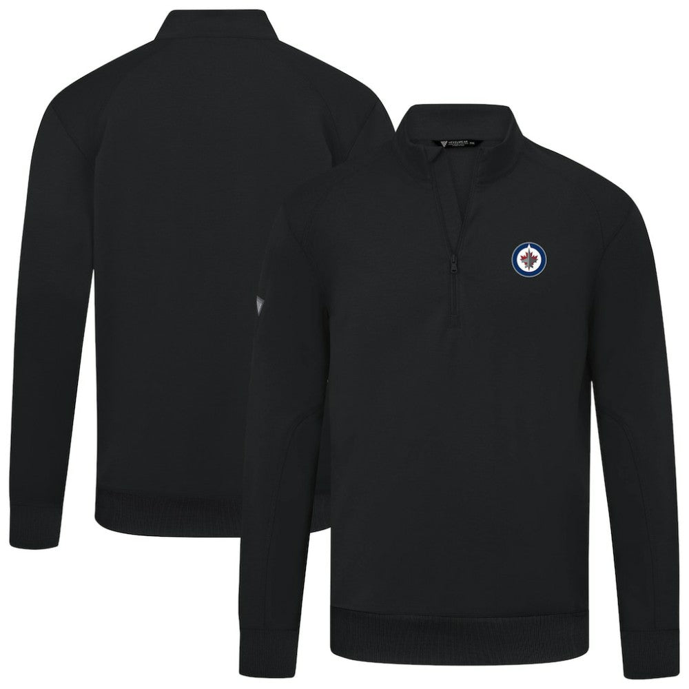 Winnipeg Jets Levelwear Upright Tri-Blend Quarter-Zip Pullover Outlet