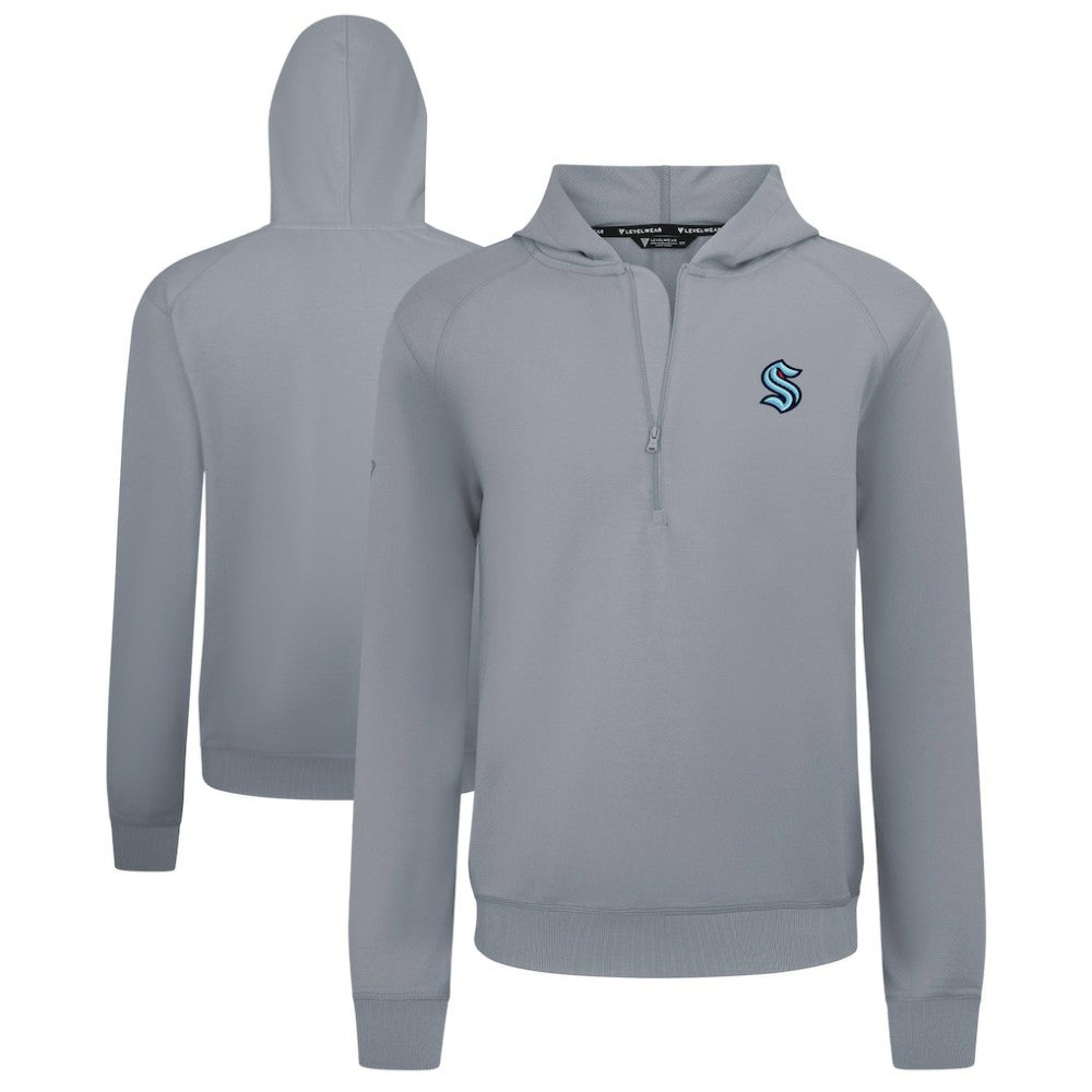 Seattle Kraken Levelwear Technic Quarter-Zip Pullover Hoodie On Sale