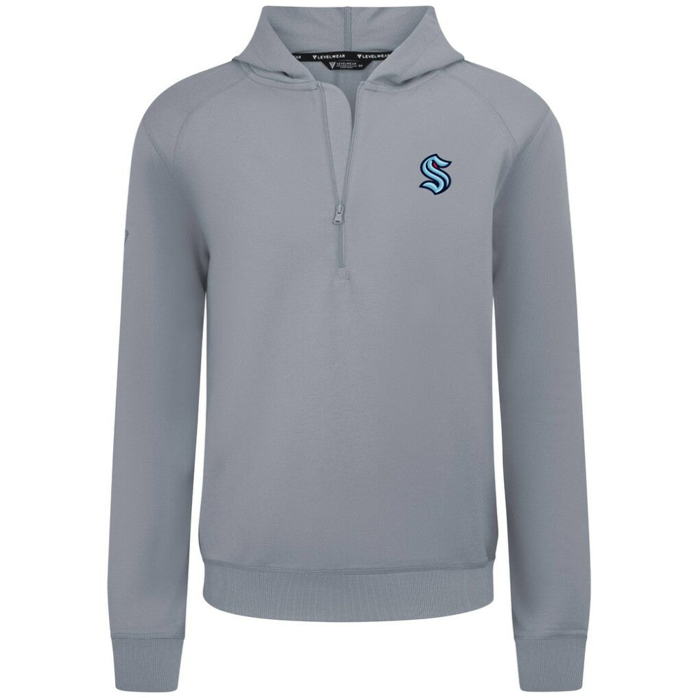 Seattle Kraken Levelwear Technic Quarter-Zip Pullover Hoodie On Sale