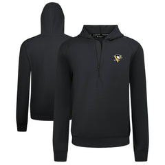 Pittsburgh Penguins Levelwear Technic Quarter-Zip Pullover Hoodie On Sale