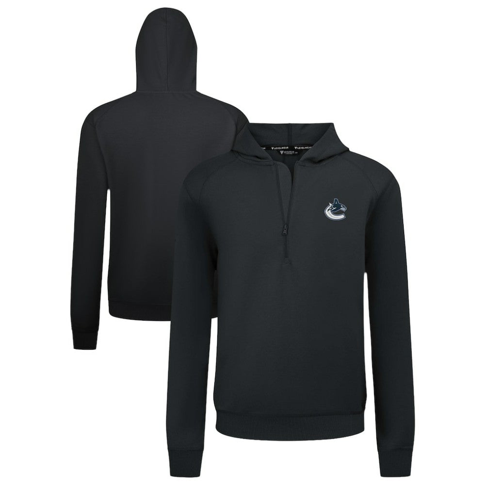 Vancouver Canucks Levelwear Technic Quarter-Zip Pullover Hoodie On Sale