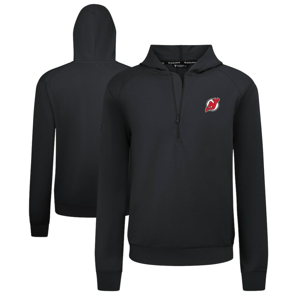 New Jersey Devils Levelwear Technic Quarter-Zip Pullover Hoodie Discount
