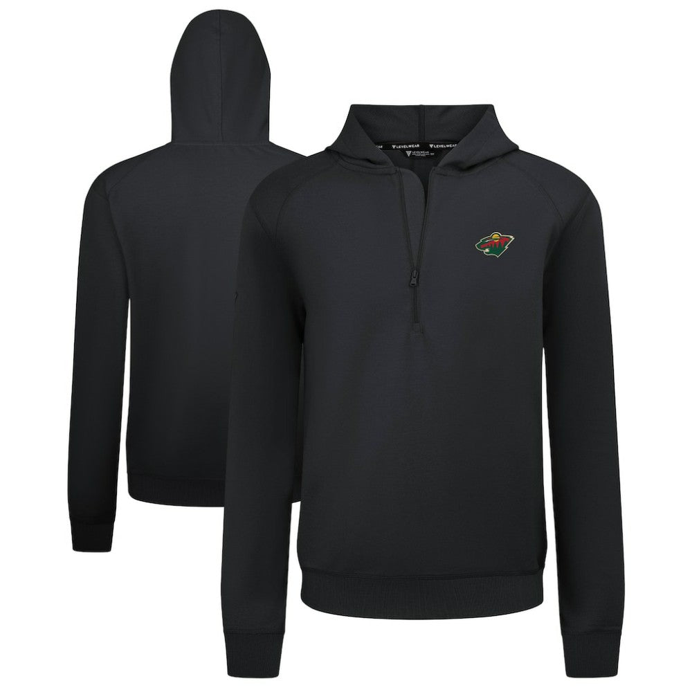 Minnesota Wild Levelwear Technic Quarter-Zip Pullover Hoodie Outlet