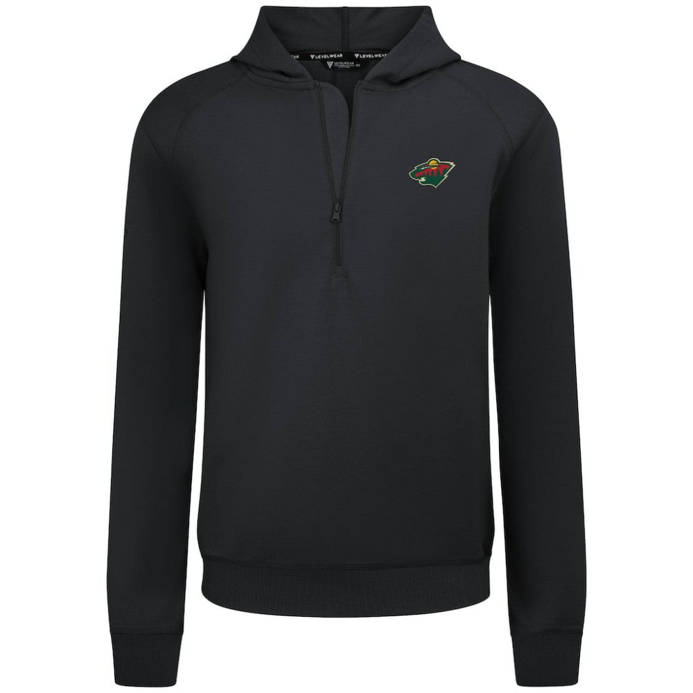 Minnesota Wild Levelwear Technic Quarter-Zip Pullover Hoodie Outlet