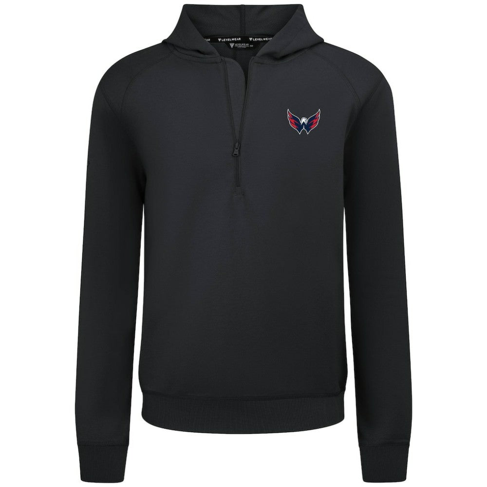 Washington Capitals Levelwear Technic Quarter-Zip Pullover Hoodie On Sale