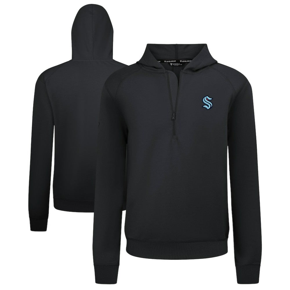 Seattle Kraken Levelwear Technic Quarter-Zip Pullover Hoodie Discount