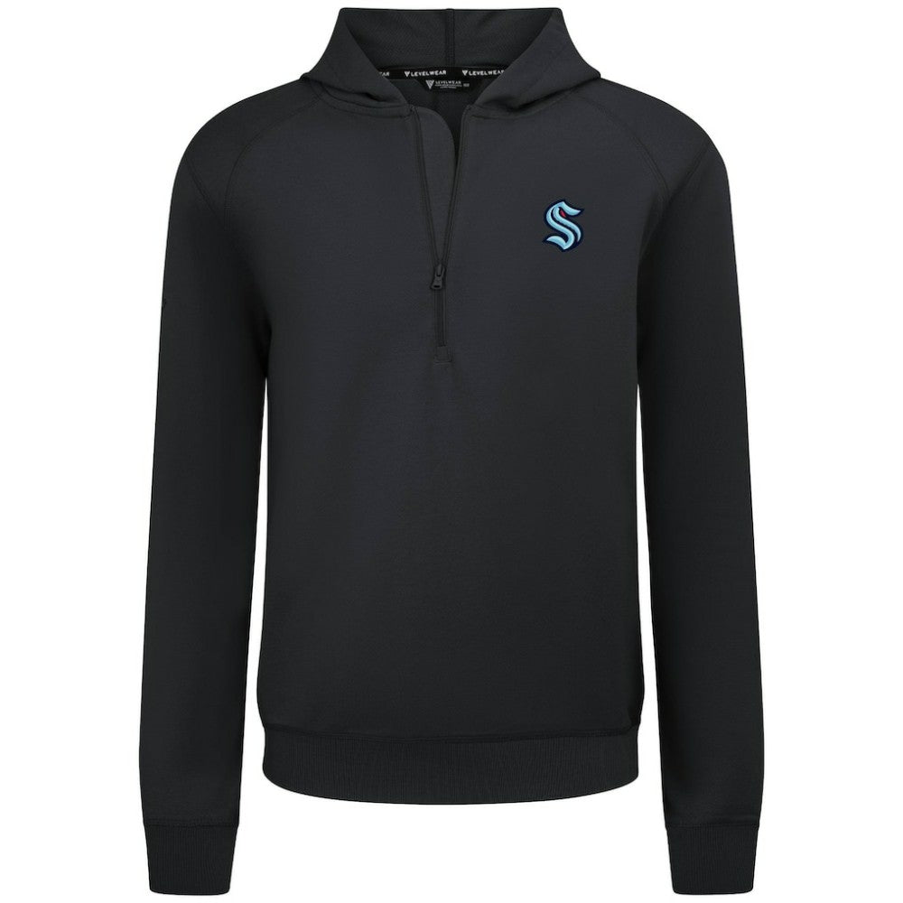 Seattle Kraken Levelwear Technic Quarter-Zip Pullover Hoodie Discount