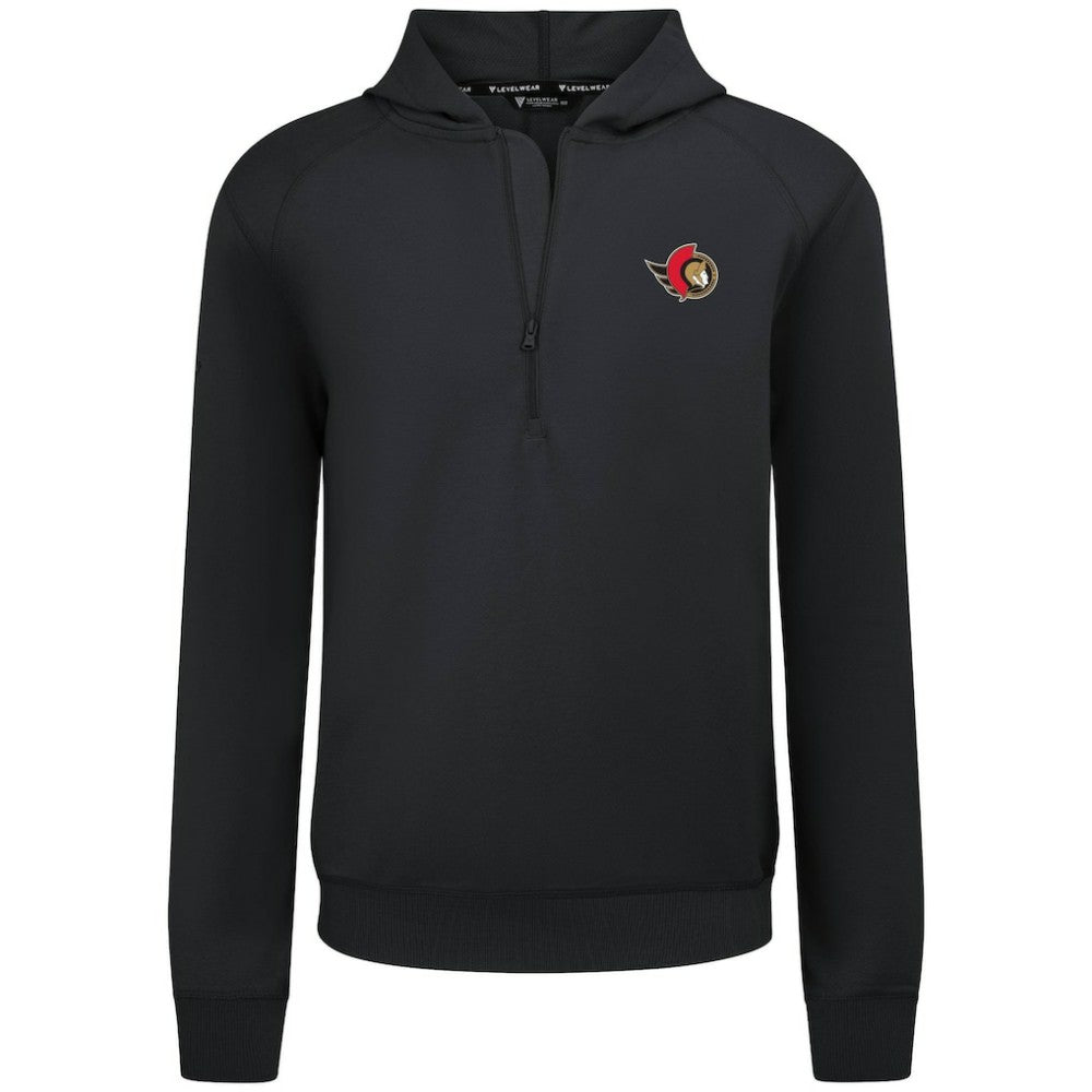 Ottawa Senators Levelwear Technic Quarter-Zip Pullover Hoodie For Sale