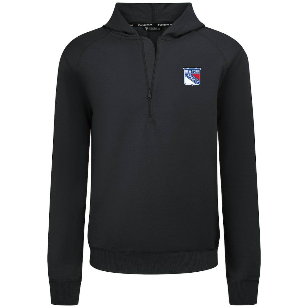New York Rangers Levelwear Technic Quarter-Zip Pullover Hoodie Sale