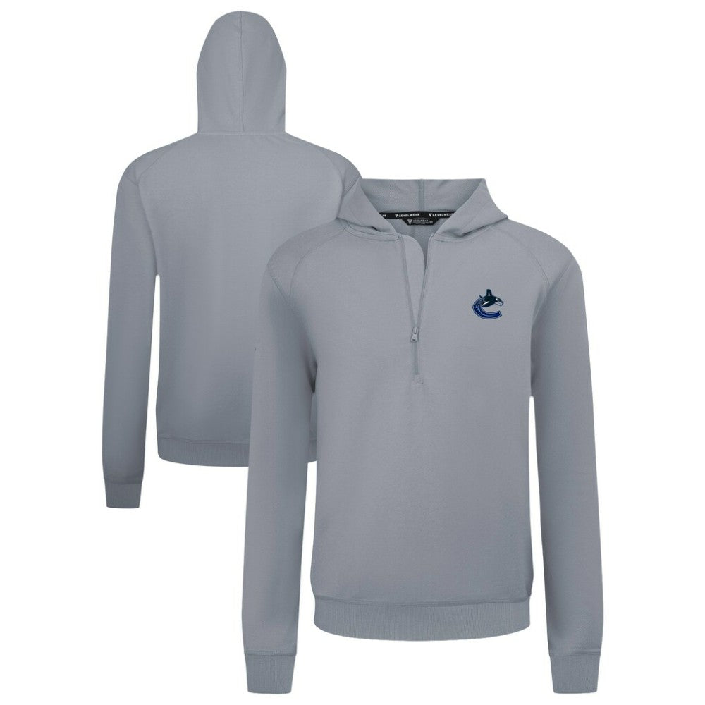 Vancouver Canucks Levelwear Technic Quarter-Zip Pullover Hoodie Outlet