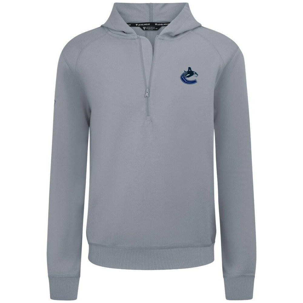 Vancouver Canucks Levelwear Technic Quarter-Zip Pullover Hoodie Outlet
