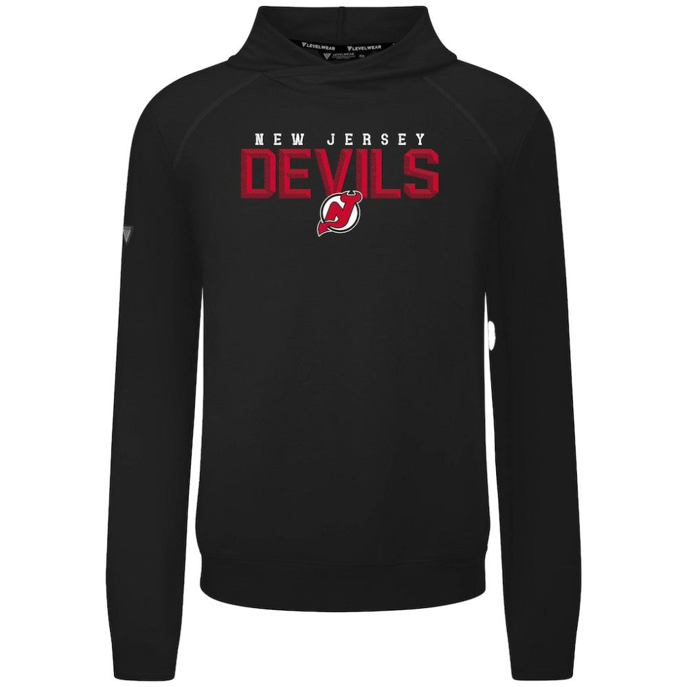 New Jersey Devils Levelwear Mandate Carve Tri-Blend Pullover Hoodie Outlet