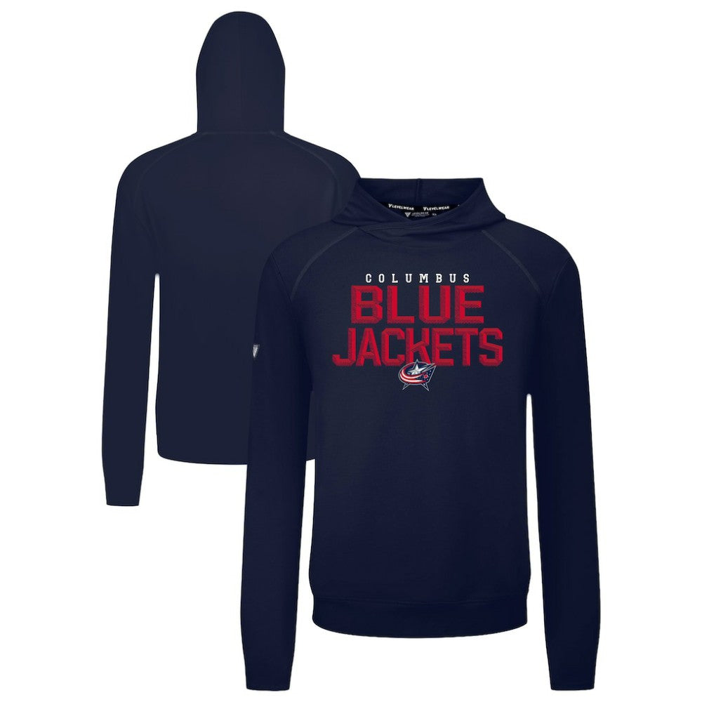 Columbus Blue Jackets Levelwear Mandate Carve Tri-Blend Pullover Hoodie Discount