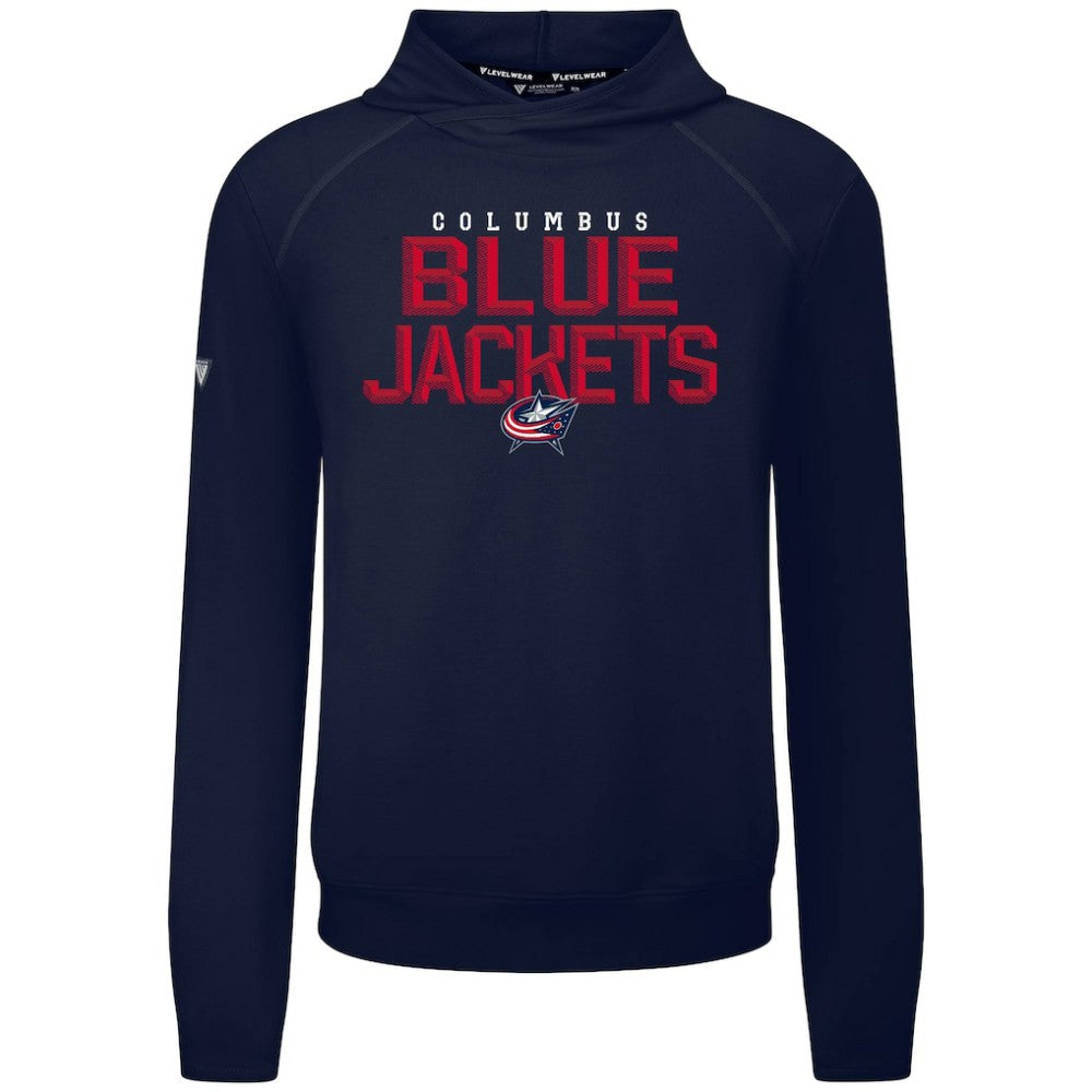 Columbus Blue Jackets Levelwear Mandate Carve Tri-Blend Pullover Hoodie Discount