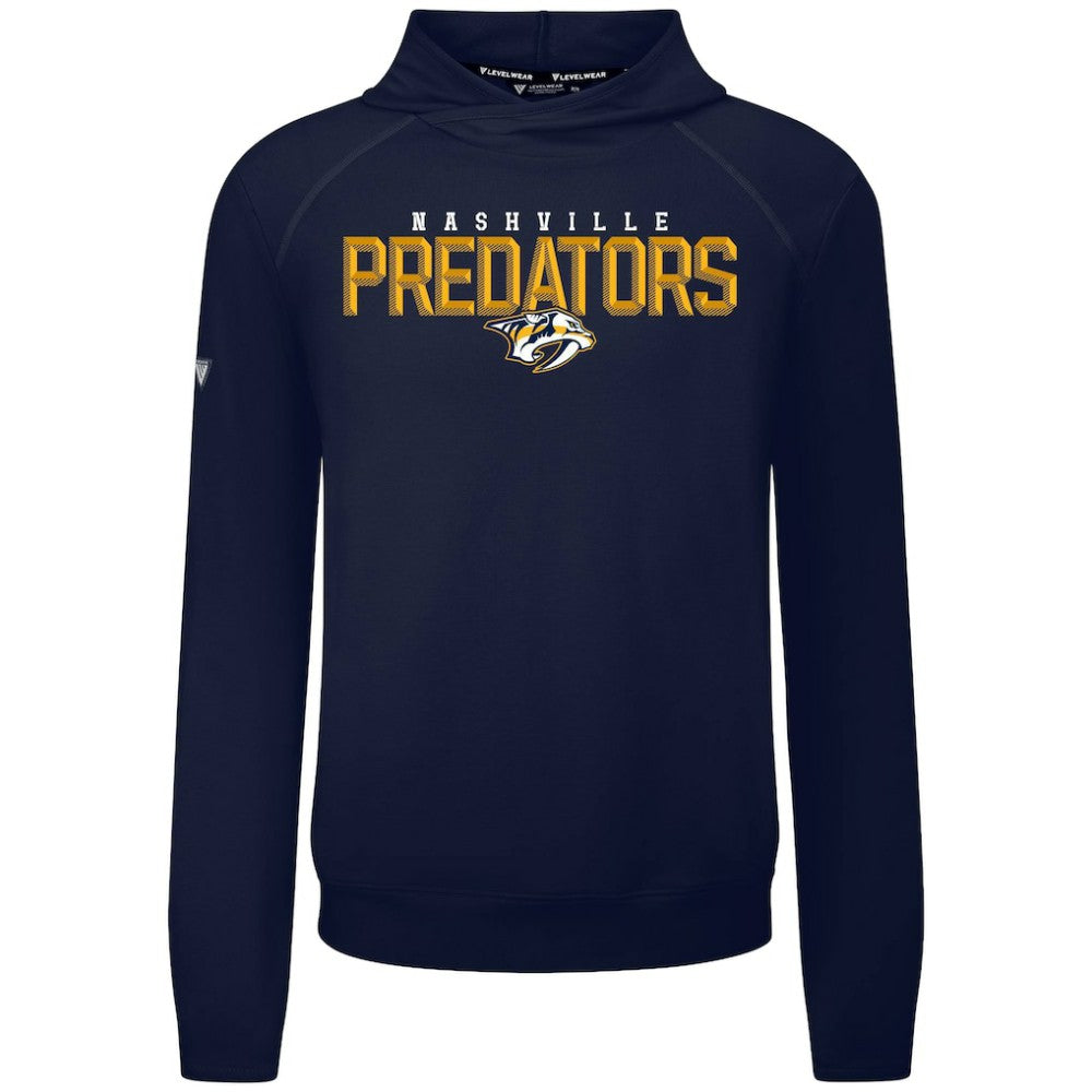 Nashville Predators Levelwear Mandate Carve Tri-Blend Pullover Hoodie Sale