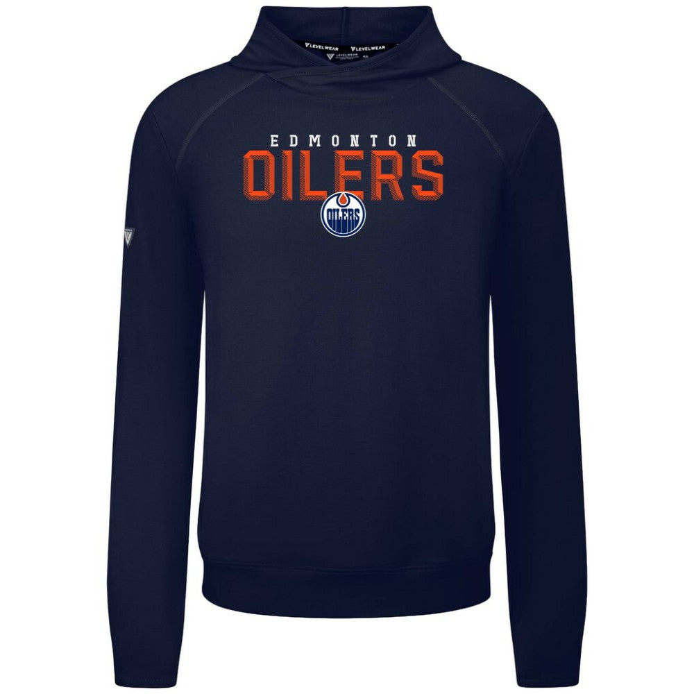 Edmonton Oilers Levelwear Mandate Carve Tri-Blend Pullover Hoodie For Sale