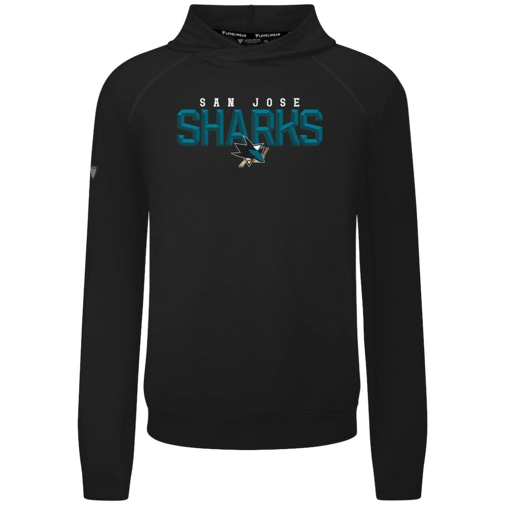 San Jose Sharks Levelwear Mandate Carve Tri-Blend Pullover Hoodie Sale