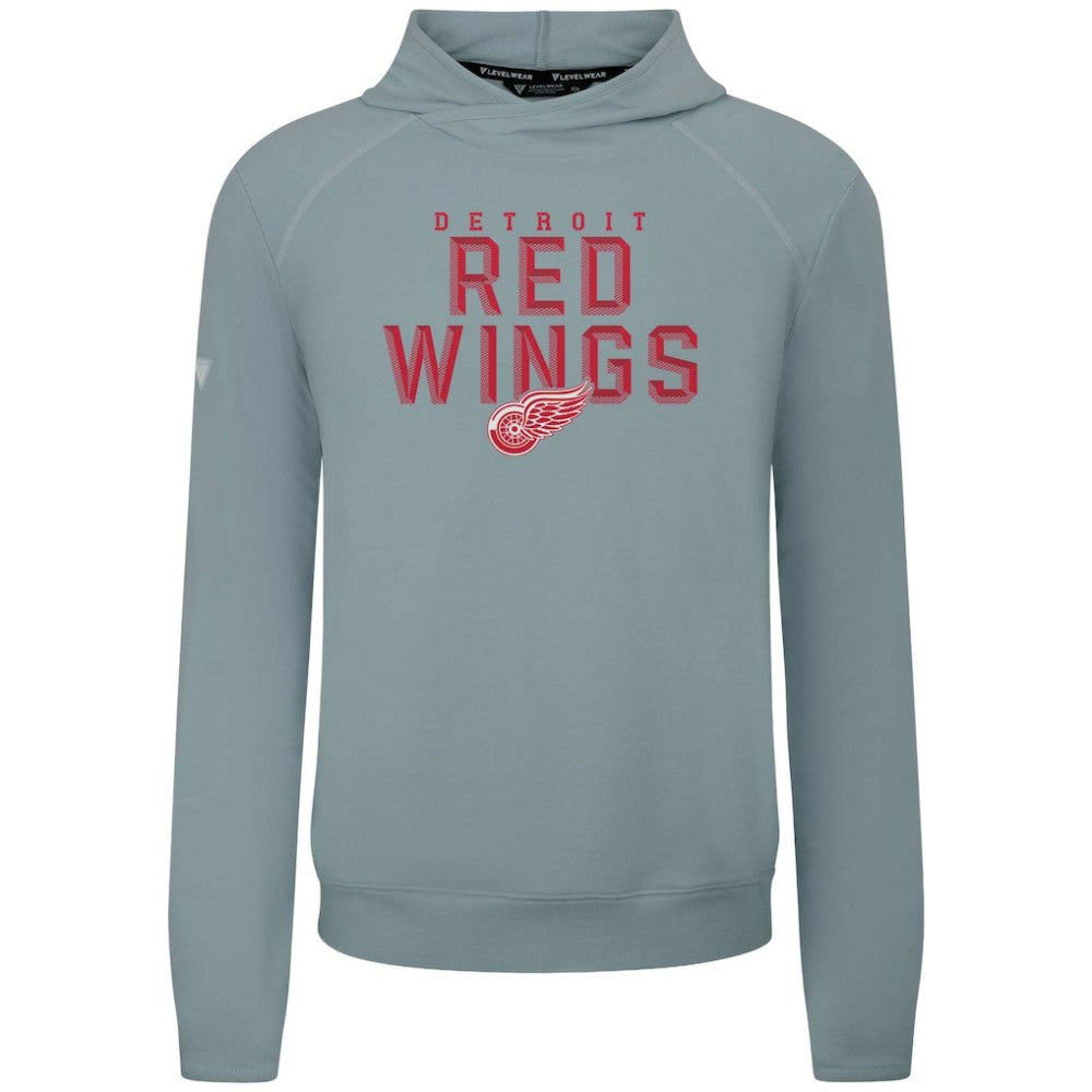 Detroit Red Wings Levelwear Mandate Carve Tri-Blend Pullover Hoodie Sale