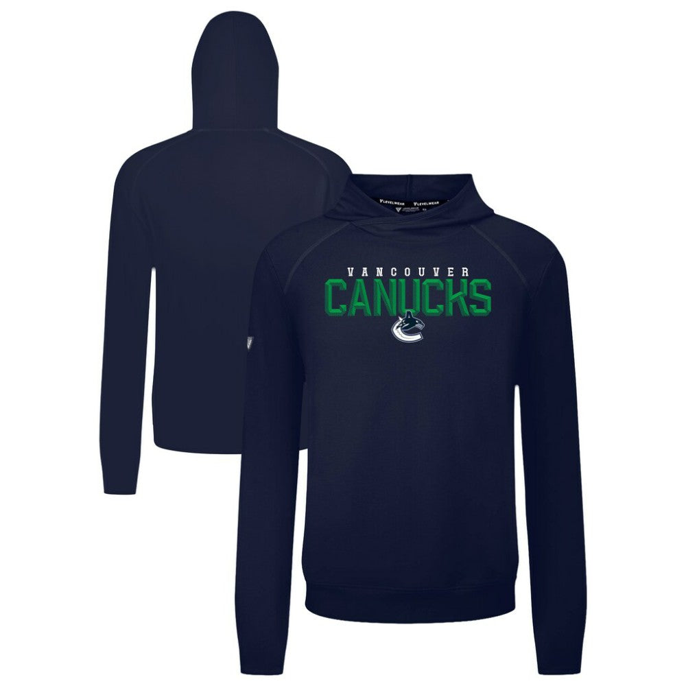 Vancouver Canucks Levelwear Mandate Carve Tri-Blend Pullover Hoodie On Sale