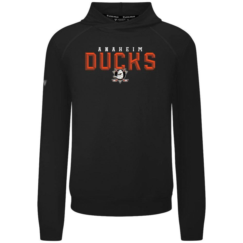 Anaheim Ducks Levelwear Mandate Carve Tri-Blend Pullover Hoodie Outlet