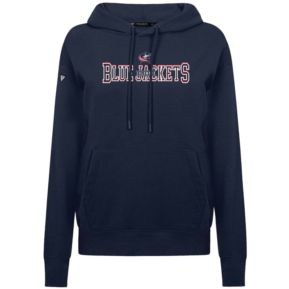 Columbus Blue Jackets Levelwear Women's Adorn Journey Pullover Hoodie Outlet