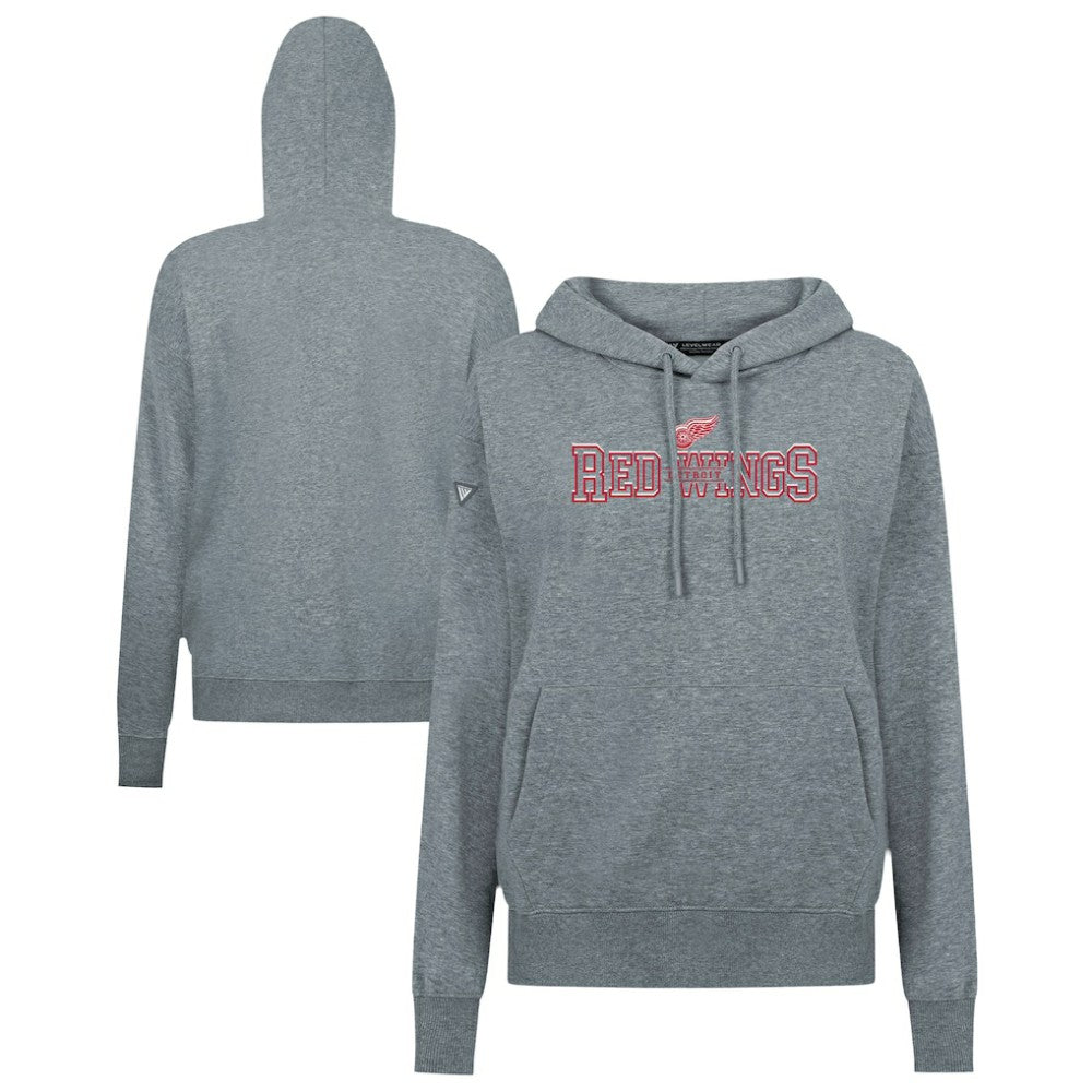 Detroit Red Wings Levelwear Women's Adorn Journey Pullover Hoodie On Sale