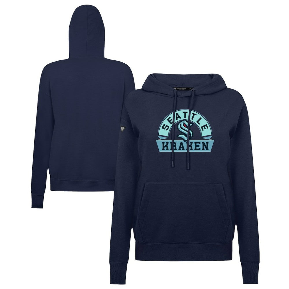 Seattle Kraken Levelwear Women's Adorn Banner Arch Pullover Hoodie Outlet